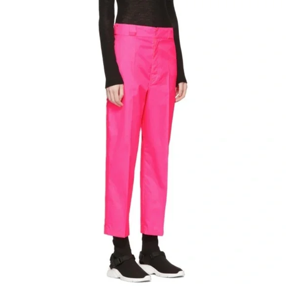 Prada Prada Pink Techno Logo Trousers 38  2 $890 - Picture 3 of 11